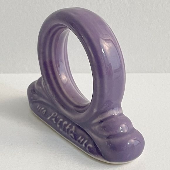 Fiesta Homer Laughlin Retired Limited Edition Color Lilac Napkin Ring 1994-1995 - Picture 6 of 13
